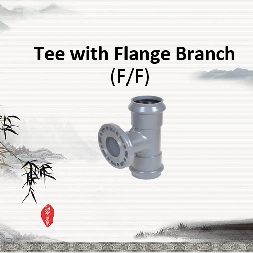 PVC Reducing Tee Flange with Faucet Flange