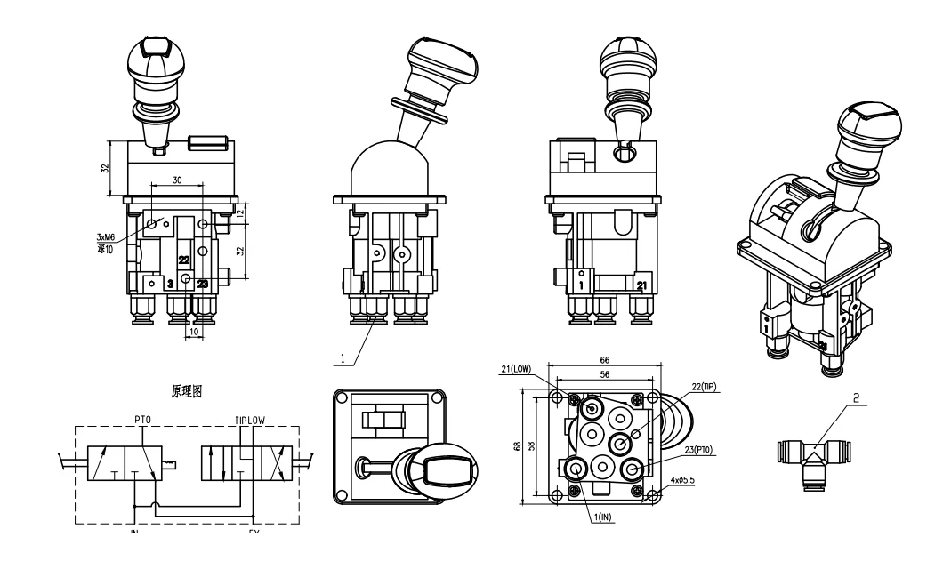 High Quality Proportional Control Hydraulic Pneumatic Valve with Deceleration Function